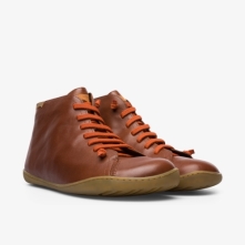 Camper Peu Ankle Boots Brown - Mens Singapore CFXARI-079